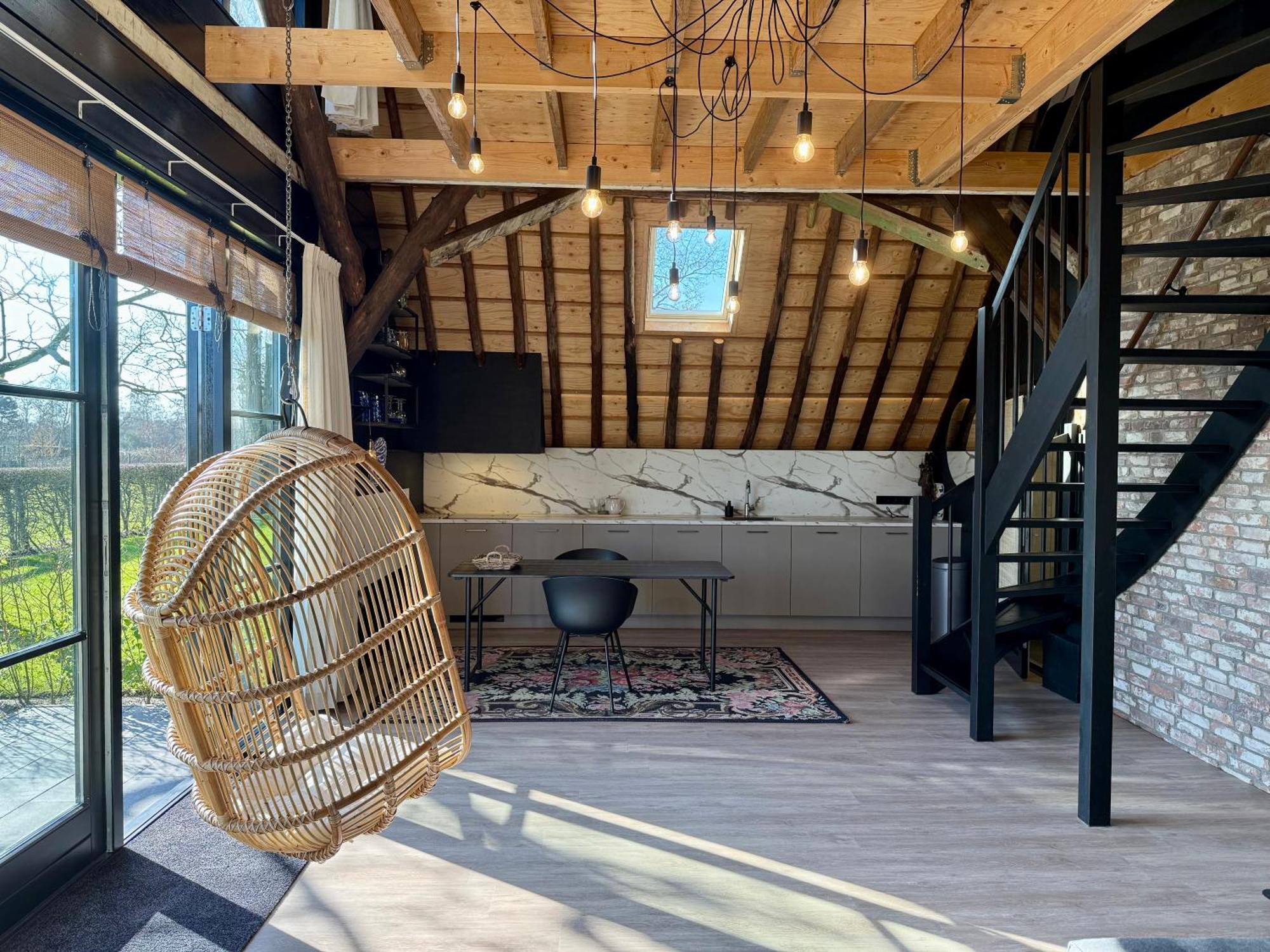 Vakantiewoning Skuur Bergen Bagian luar foto